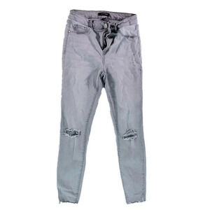 Refuge Gray Women's Ripped Jeans 4